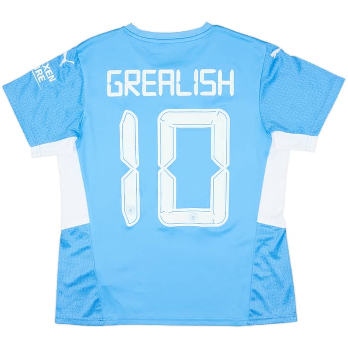 2021-22 Manchester City Home Shirt Grealish #10 - 9/10 - (Women's L)