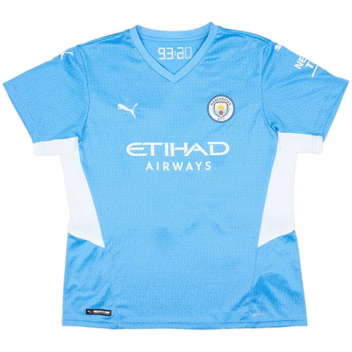 2021-22 Manchester City Home Shirt Grealish #10 - 9/10 - (Women's L)