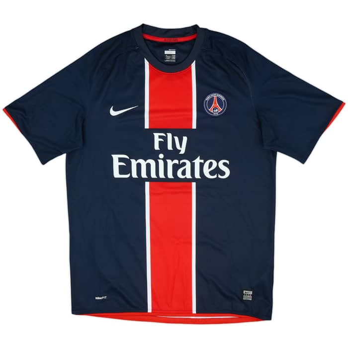 2008-09 Paris Saint-Germain Home Shirt Giuly #7 - 9/10 - (M)