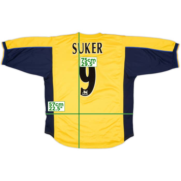 1999-01 Arsenal Away Shirt Suker #9 - 9/10 - (L)