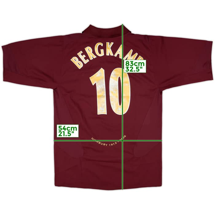 2005-06 Arsenal Home Shirt Bergkamp #10 - 5/10 - (L)