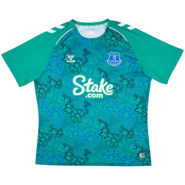 2023-24 Everton Hummel 'St Patrick's Day' Pre Match Shirt - 10/10 - (3XL)