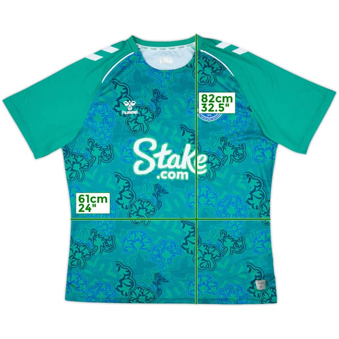 2023-24 Everton Hummel 'St Patrick's Day' Pre Match Shirt - 10/10 - (3XL)