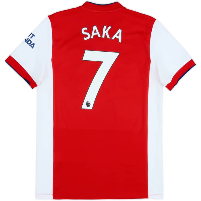 2021-22 Arsenal Home Shirt Saka #7 - 6/10 - (M)