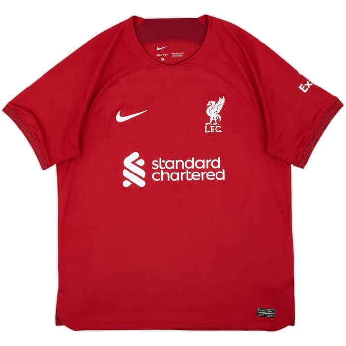 2022-23 Liverpool Home Shirt Virgil #4 - 6/10 - (L)