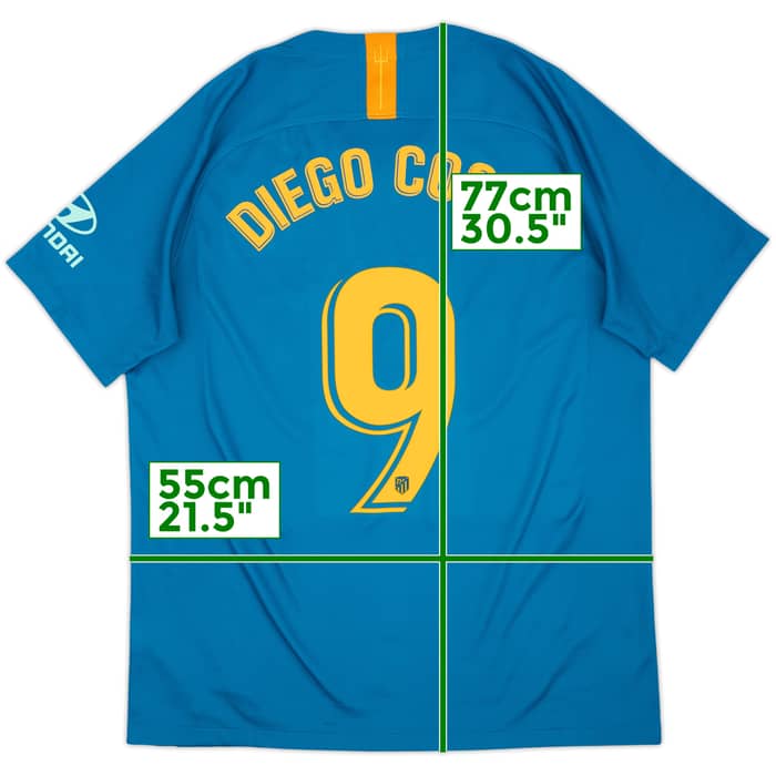 2018-19 Atletico Madrid Third Shirt Diego Costa #19 - 8/10 - (L)