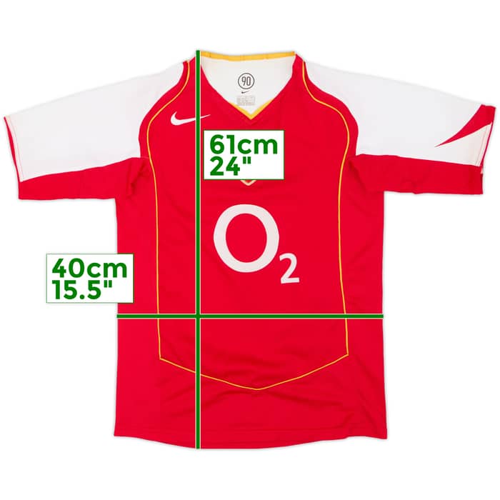 2004-05 Arsenal Home Shirt - 5/10 - (13-14 Years)