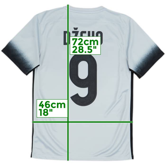2015-16 Roma Third Shirt Dzeko #9 - 8/10 - (S)