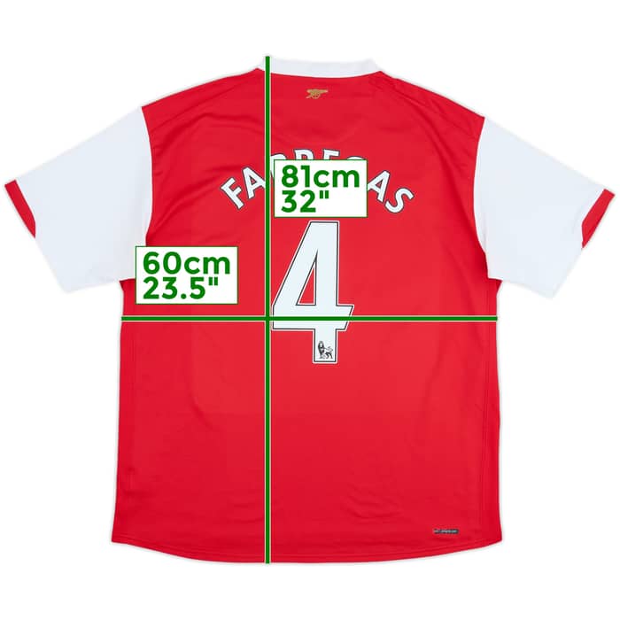 2006-08 Arsenal Home Shirt Fabregas #4 - 5/10 - (XXL)