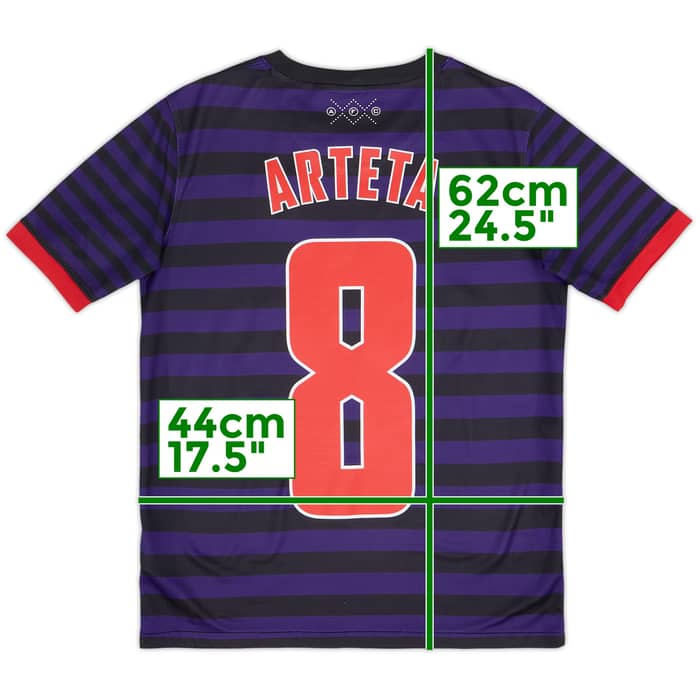 2012-13 Arsenal Away Shirt Arteta #8 - 8/10 - (13-14 Years)