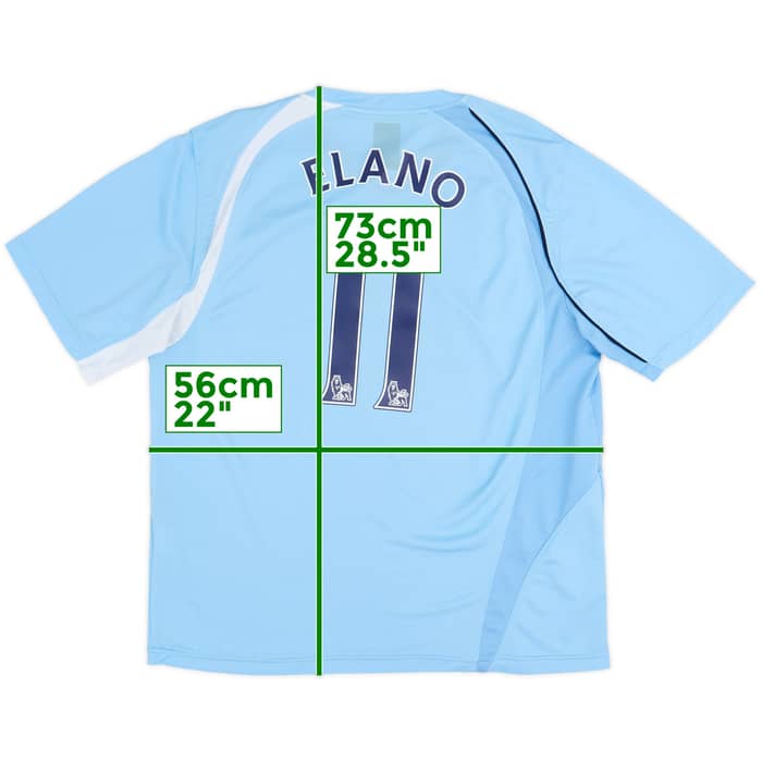 2008-09 Manchester City Home Shirt Elano #11 - 5/10 - (L)