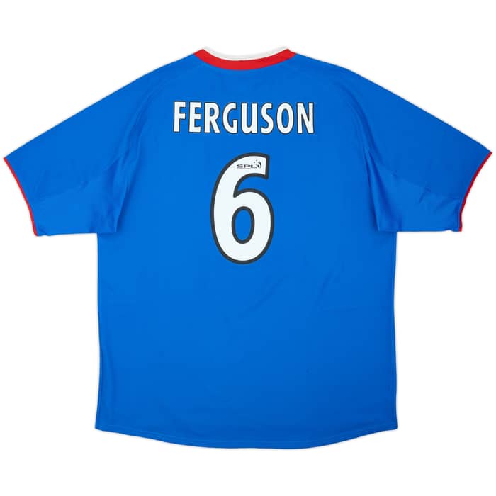 2003-05 Rangers Home Shirt Ferguson #6 - 8/10 - (XL)