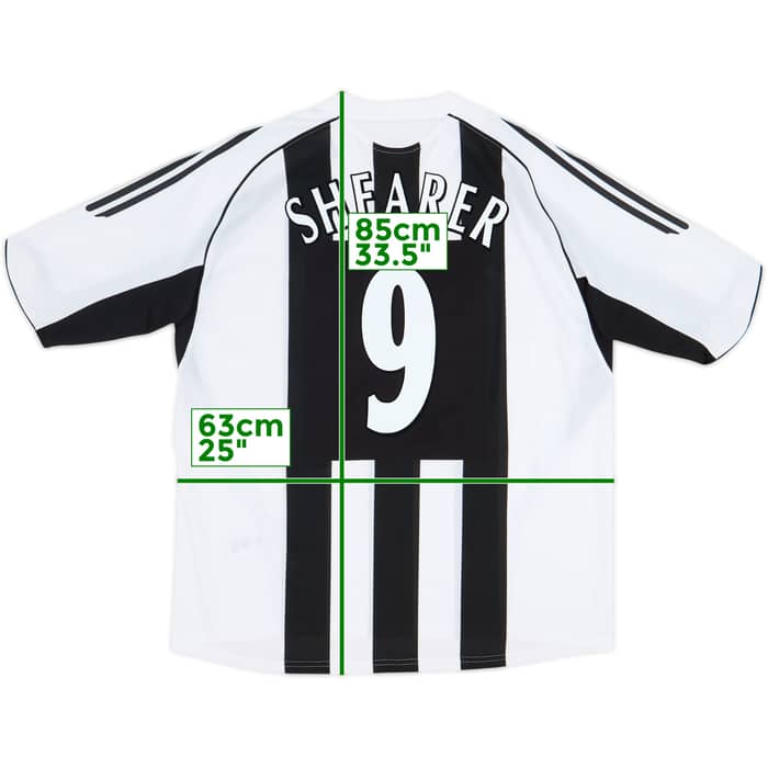 2005-07 Newcastle Home Shirt Shearer #9 - 7/10 - (XXL)