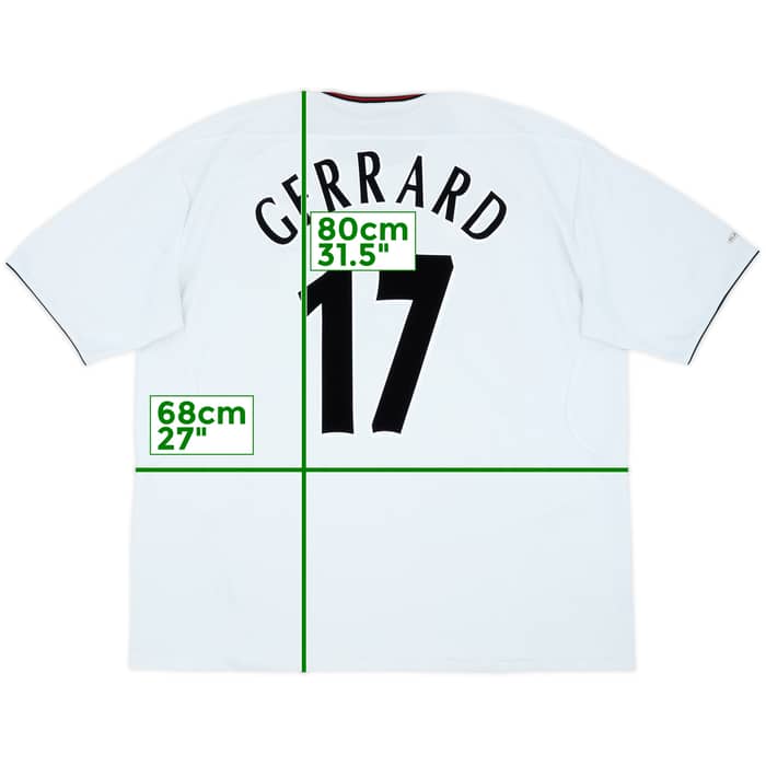 2003-04 Liverpool Camiseta Visitante Gerrard #17 - 5/10 - (3XL)