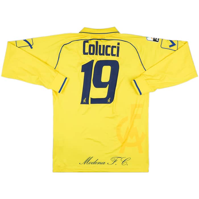 2010-11 Modena Match Issue Home L/S Shirt Colucci #19
