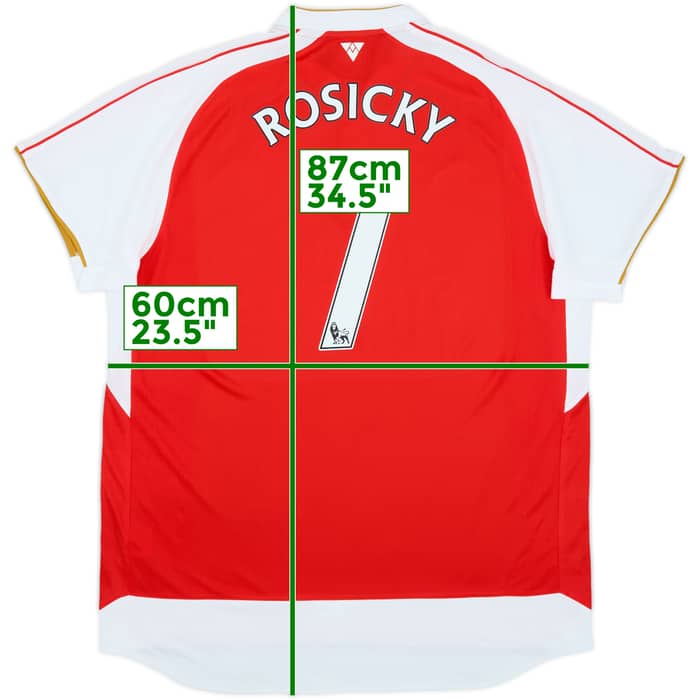 2015-16 Arsenal Home Shirt Rosicky #7 (XXL)