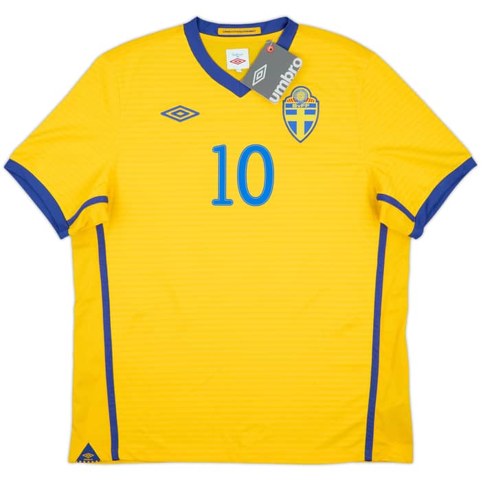 2010-11 Sweden Home Shirt Ibrahimovic #10 (L)