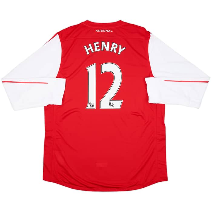 2011-12 Arsenal Player Issue Home L/S Shirt Henry #12 (XXL)