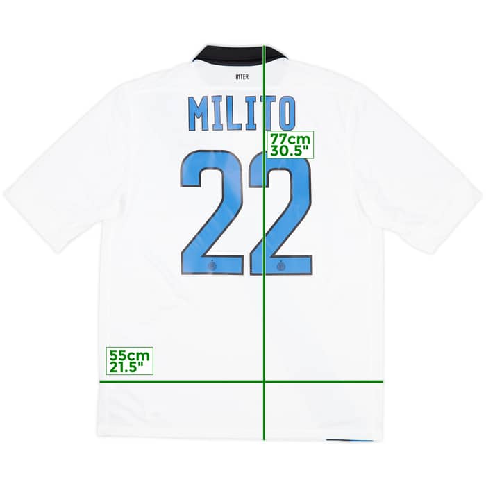 2011-12 Inter Milan Away Shirt Milito #22 (L)