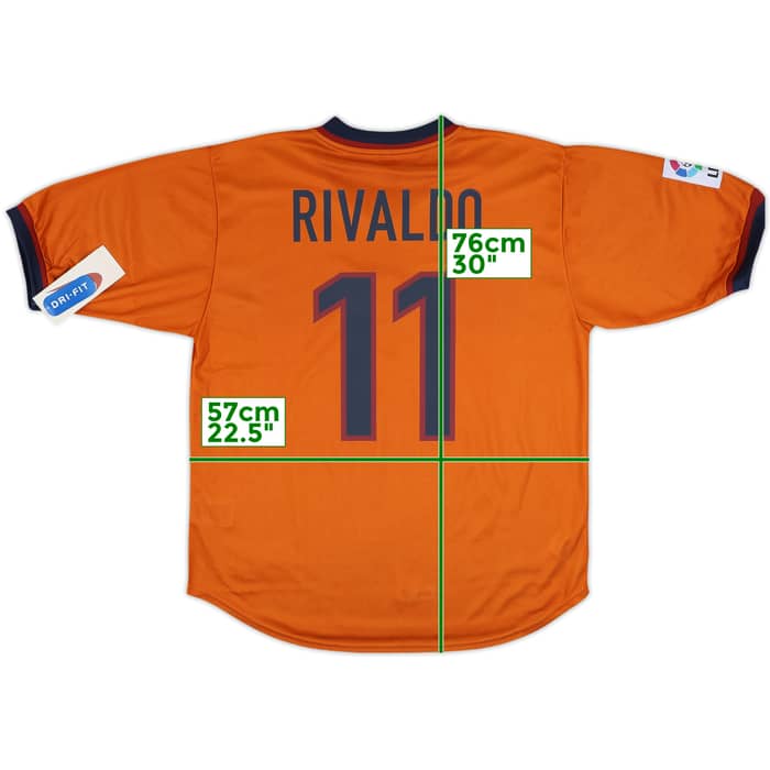 1998-00 Barcelona Third Shirt Rivaldo #11 (L)