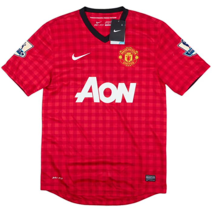 2012-13 Manchester United Home Shirt Valencia #7 (S)