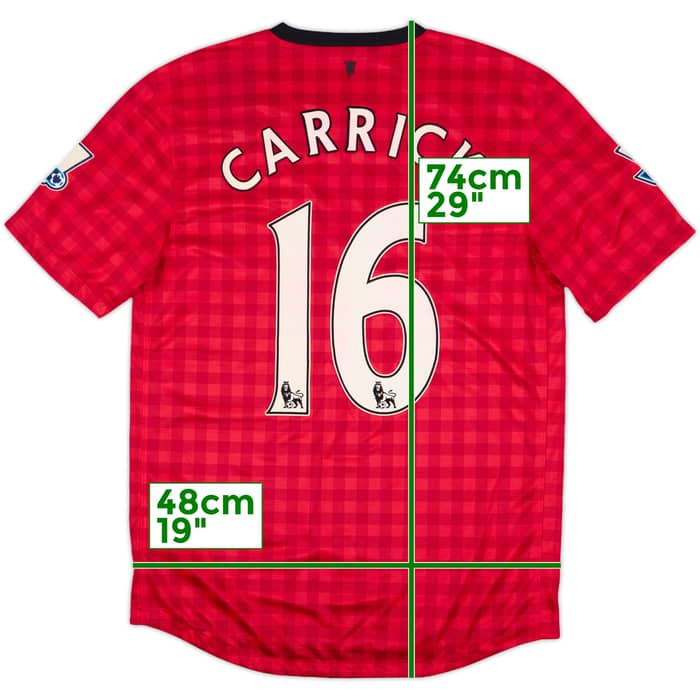 2012-13 Manchester United Home Shirt Carrick #16 (M)
