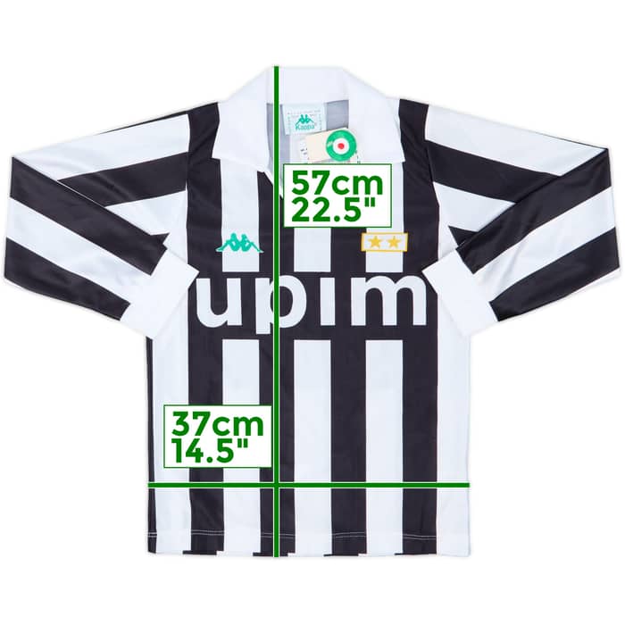 1991-92 Juventus Basic Home L/S Shirt (L.Boys)