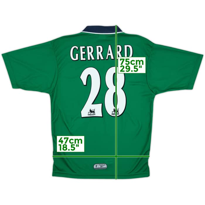 1999-00 Liverpool Away Shirt Gerrard #28 (S)