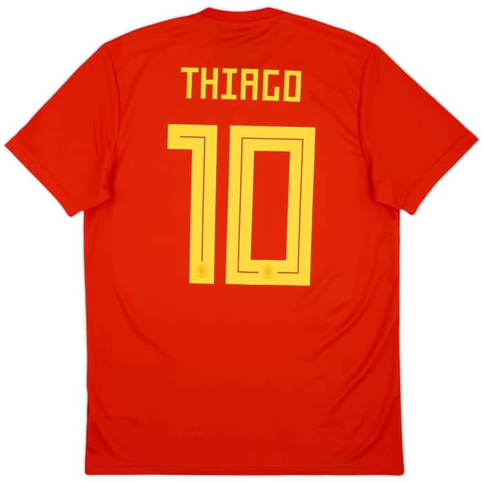 2018-19 Spain Home Shirt Thiago #10 (M)