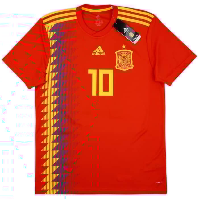 2018-19 Spain Home Shirt Thiago #10 (M)