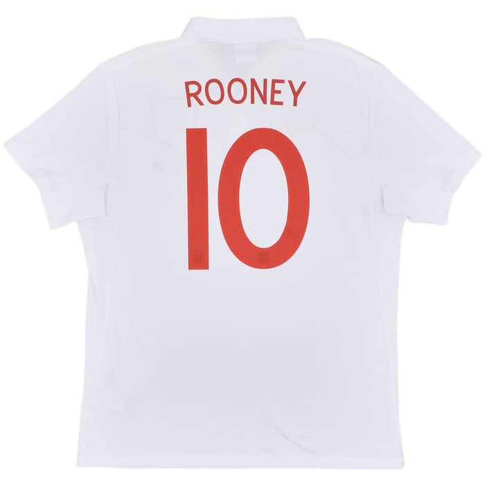 2010-11 England 'South Africa' Home Shirt Rooney #10 (L)