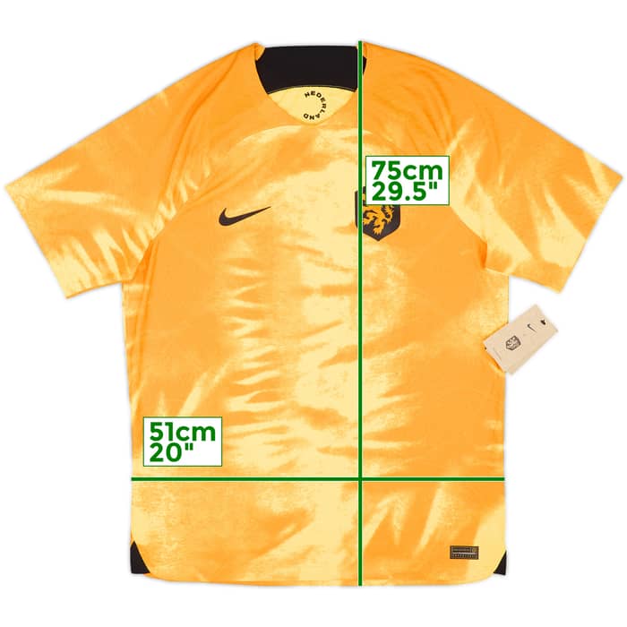 2022-23 Netherlands Authentic Home Shirt (L)