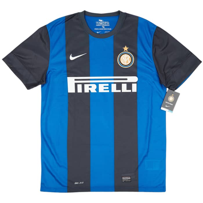 2012-13 Inter Milan Home Shirt Milito #22 (S)