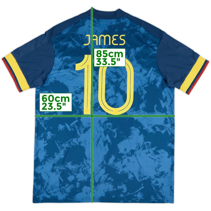 2020-21 Colombia Away Shirt James #10 (XL)