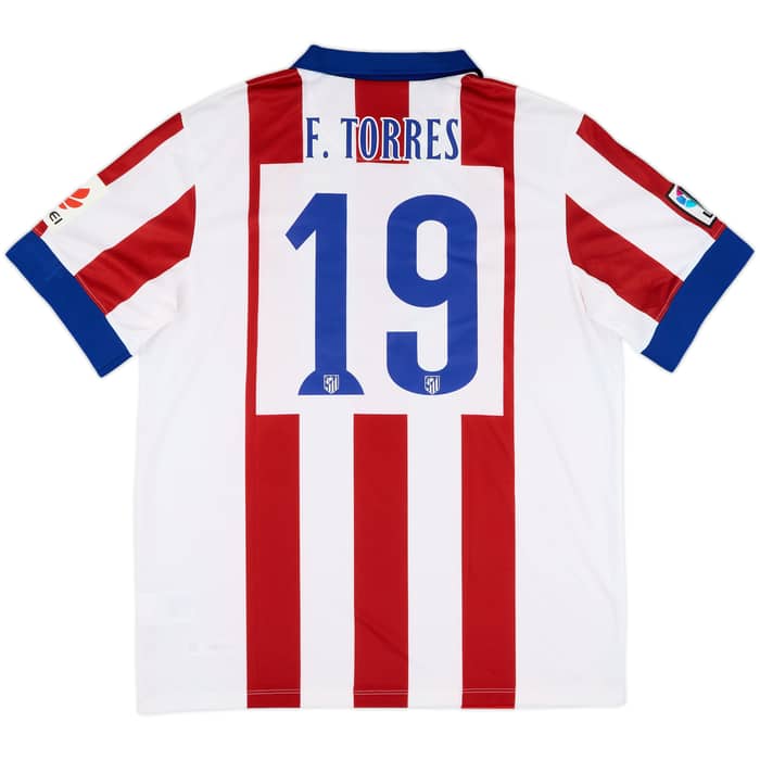2014-15 Atletico Madrid Home Shirt F. Torres #19 (XL)