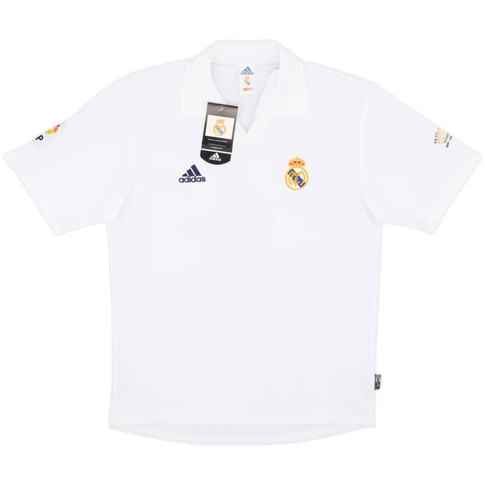 2001 Real Madrid Home Shirt Hierro #4 (M)