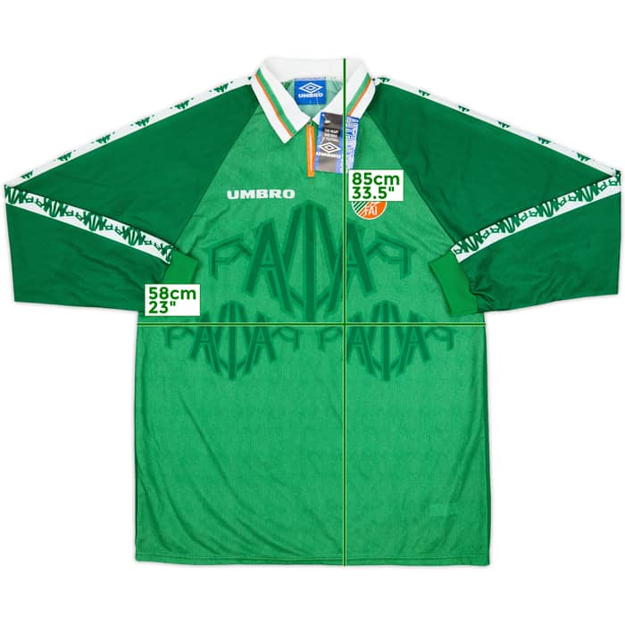 1996-98 Ireland Player Issue Home L/S Shirt (L)