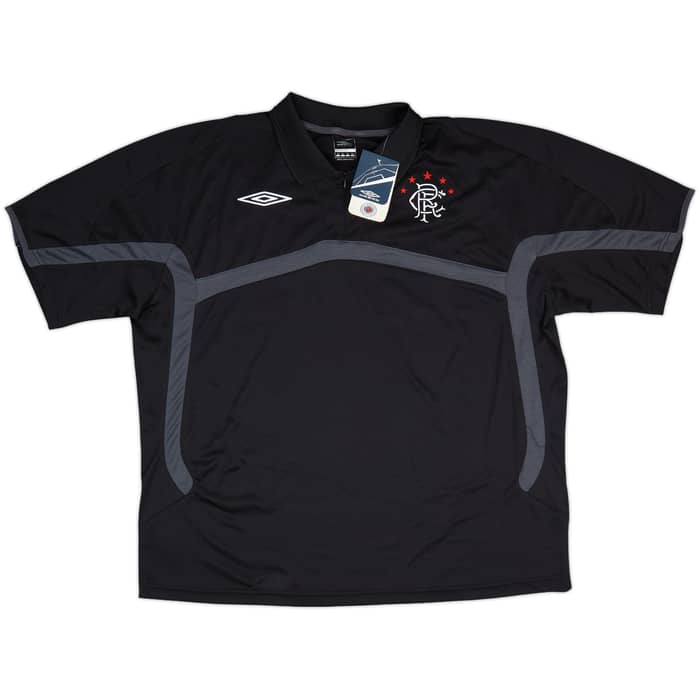 2009-10 Rangers Umbro 1/4 Zip Polo Shirt (XL)