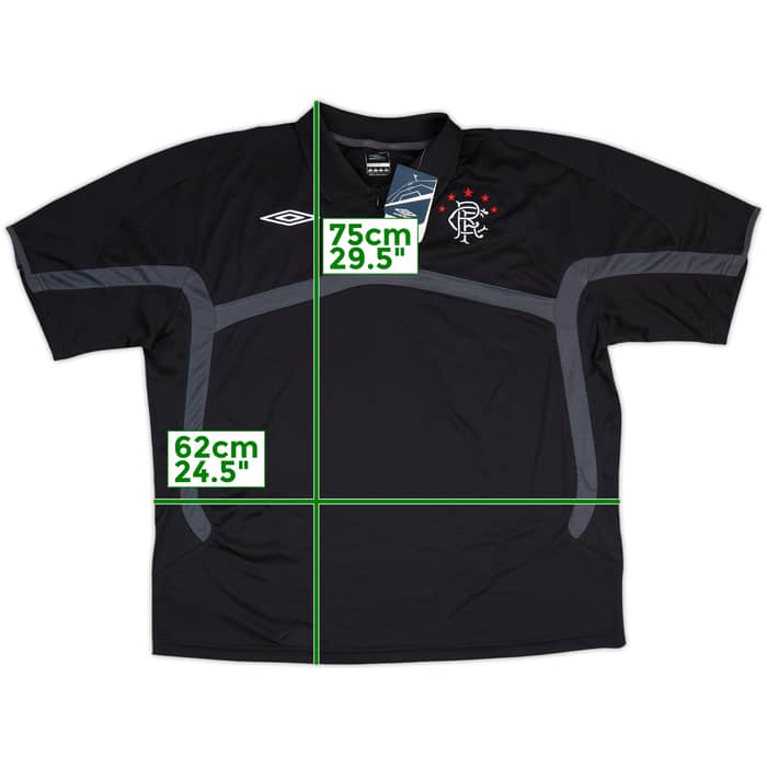 2009-10 Rangers Umbro 1/4 Zip Polo Shirt (XL)