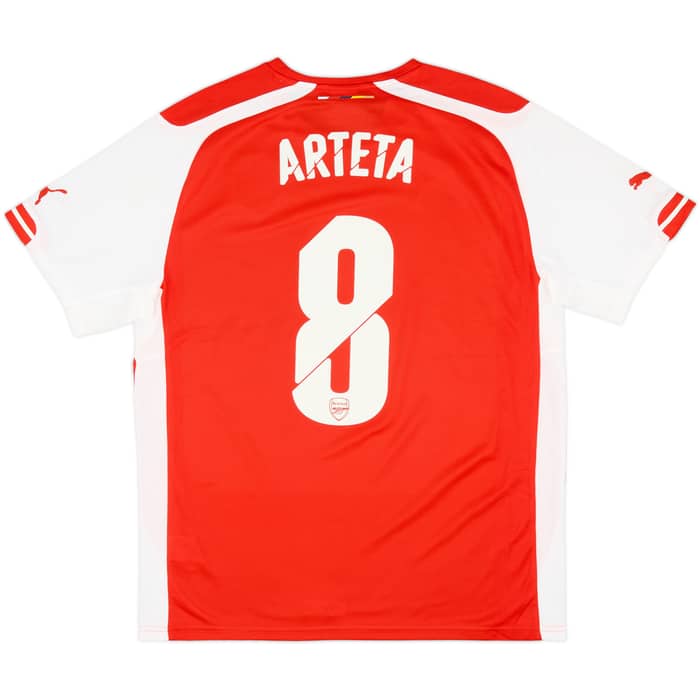 2014-15 Arsenal Home Shirt Arteta #8 (L)