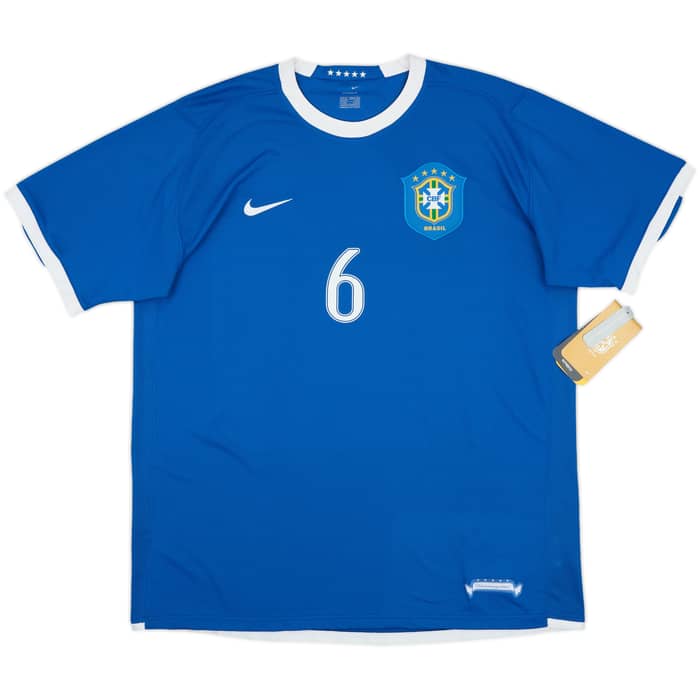 2006-07 Brazil Away Shirt R.Carlos #6 (XL)
