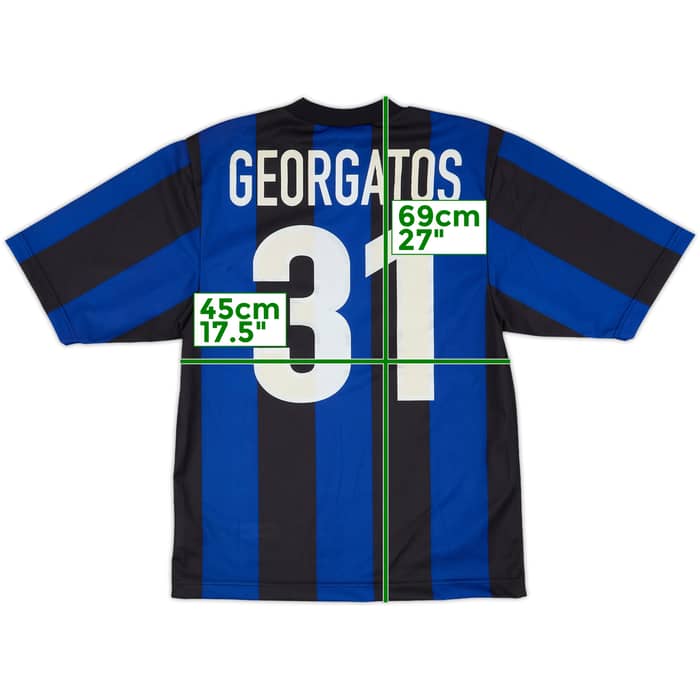 1999-00 Inter Milan Basic Home Shirt Georgatos #31 (XS)