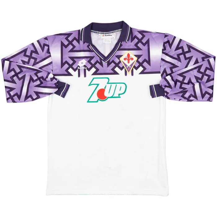 1992-93 Fiorentina Player Issue Away L/S Shirt - 6/10 - (XL)