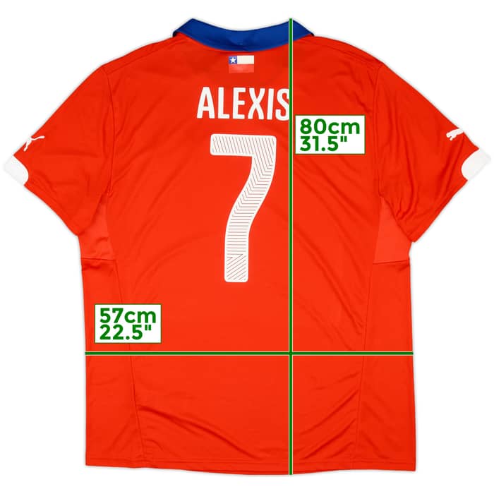 2014-15 Chile Home Shirt Alexis #7 (XXL)