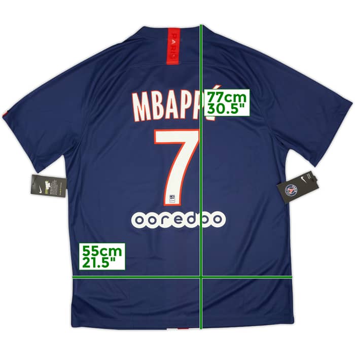 2019-20 Paris Saint-Germain Home Shirt Mbappe #7 (XL)