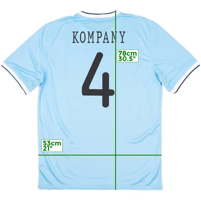 2013-14 Manchester City Home Shirt Kompany #4 (L)