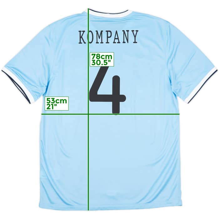 2013-14 Manchester City Home Shirt Kompany #4 (L)