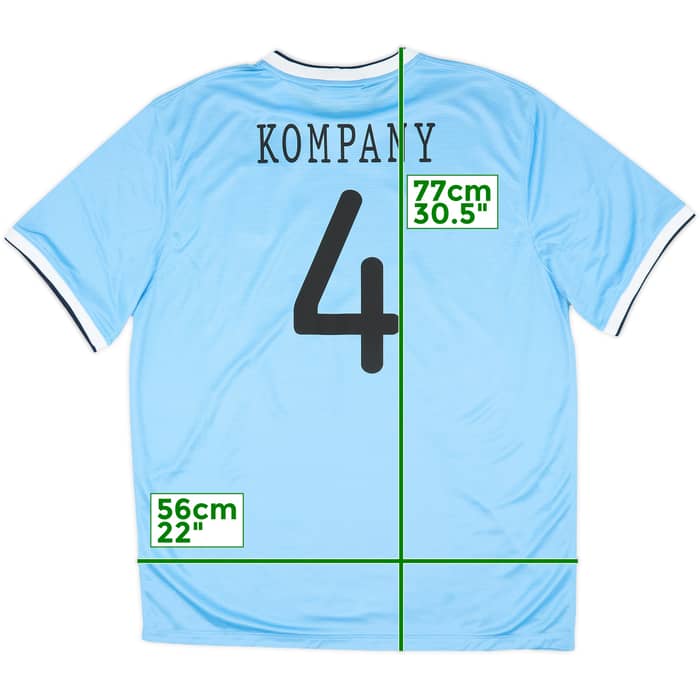 2013-14 Manchester City Home Shirt Kompany #4 (XL)