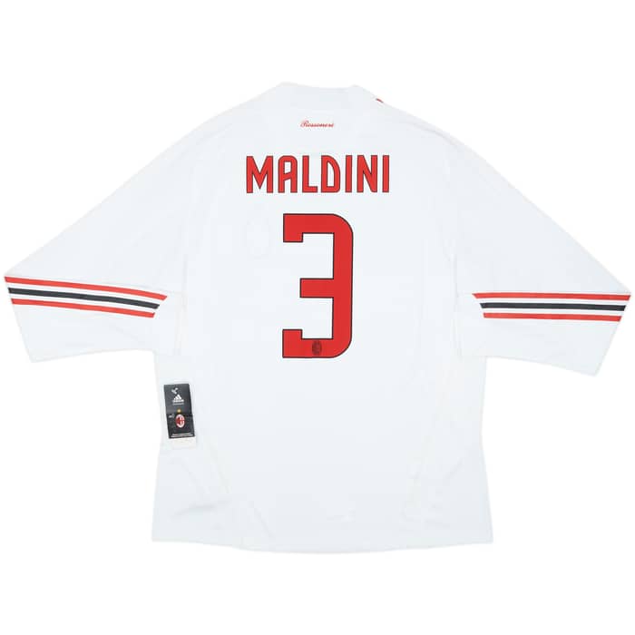 2008-09 AC Milan Player Issue Away L/S Shirt Maldini #3 (XL)