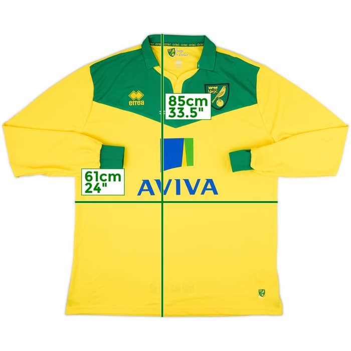 2014-15 Norwich 'Play-off Final' Home L/S Shirt (3XL)